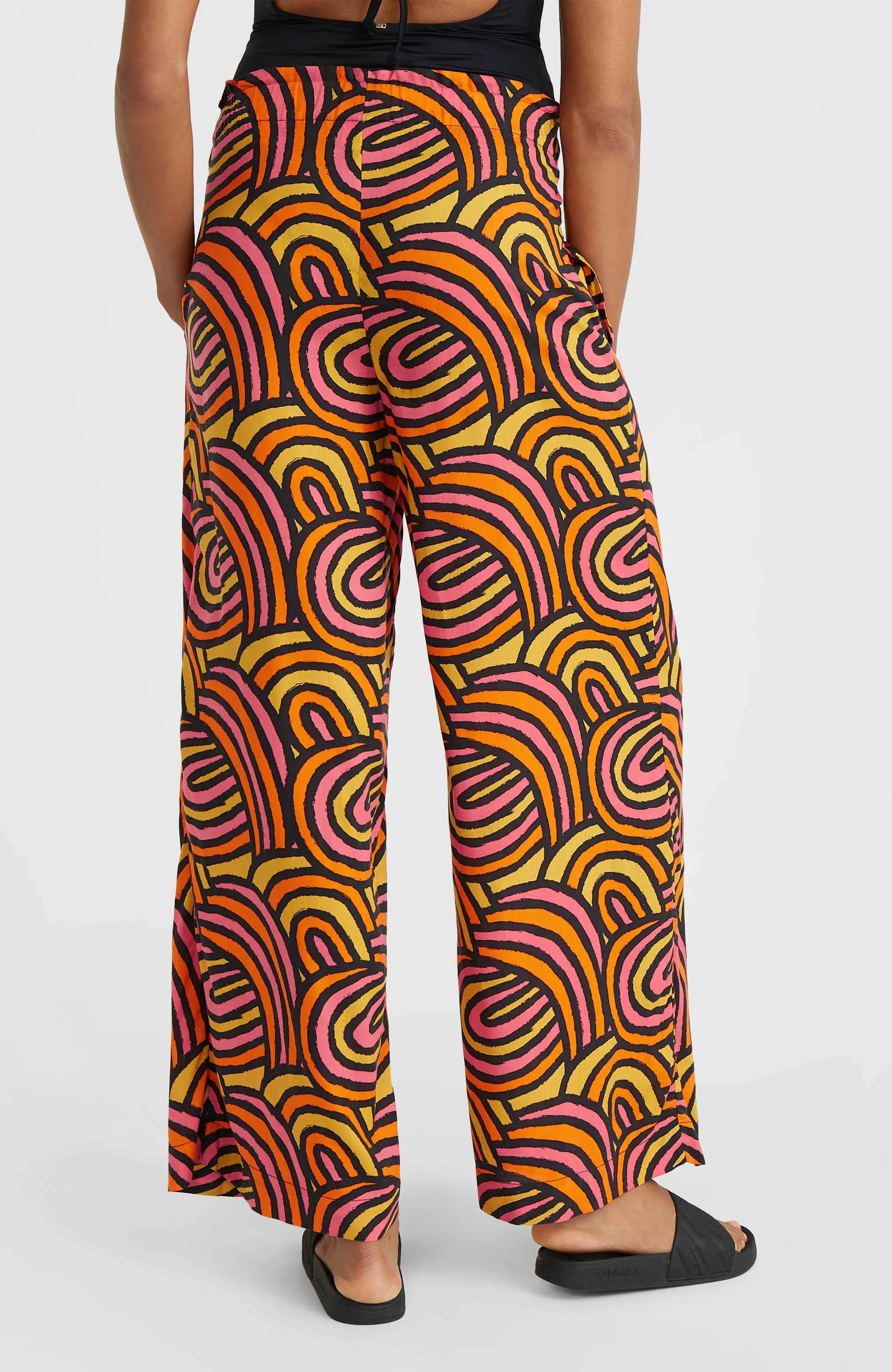 Malia Beach Pants | Orange Rainbow Stripe