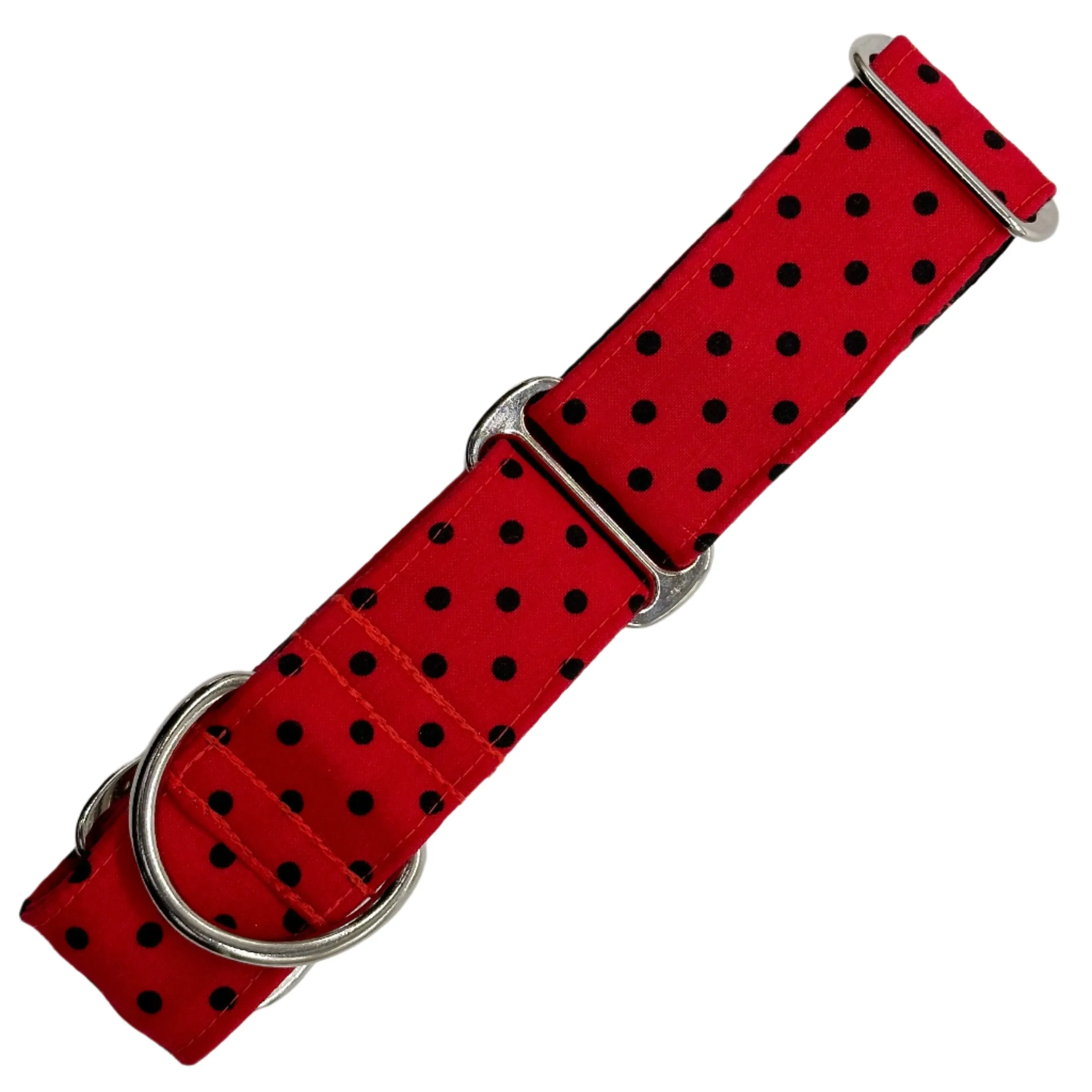 Martingale Collar - Retro Rouge Polka Parade