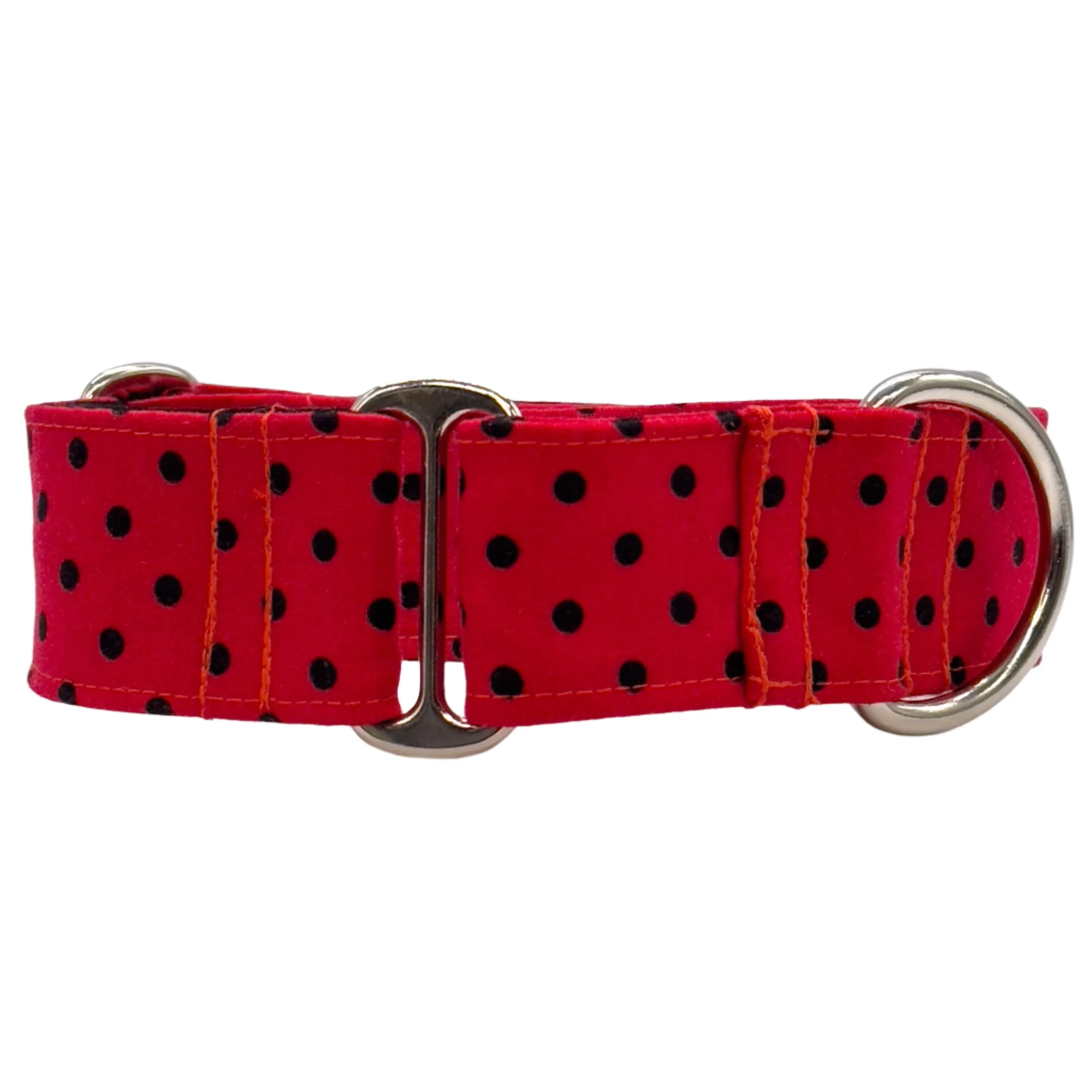 Martingale Collar - Retro Rouge Polka Parade