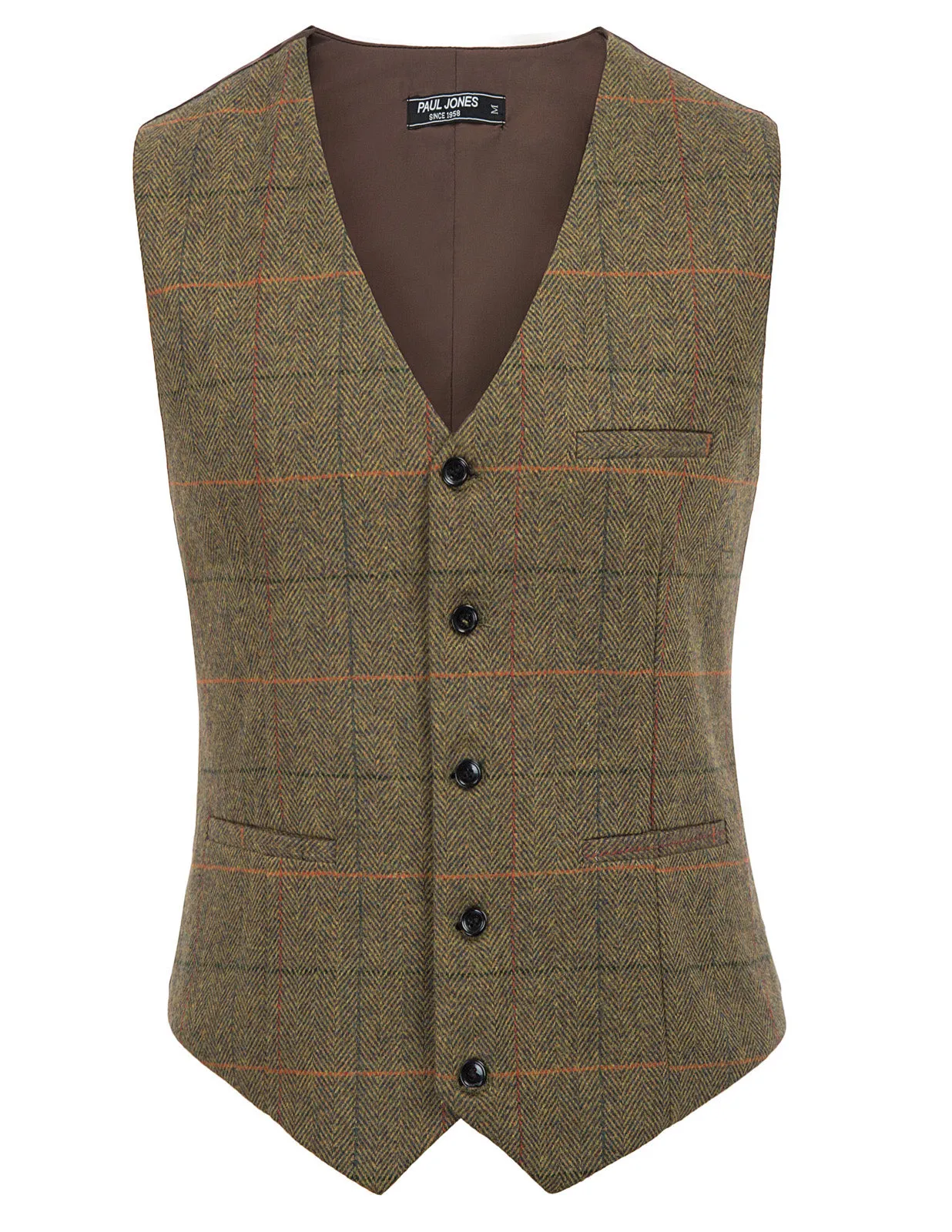 Men’s Slim Fit V-Neck Single Breasted Handkerchief Hem Waistcoat Vest Coat