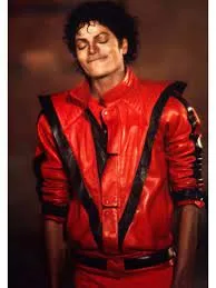 Michael Jackson Thriller Red Leather Jacket