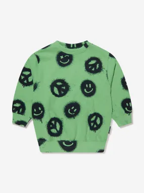 Molo Kids Organic Cotton Monti Sweatshirt In Green