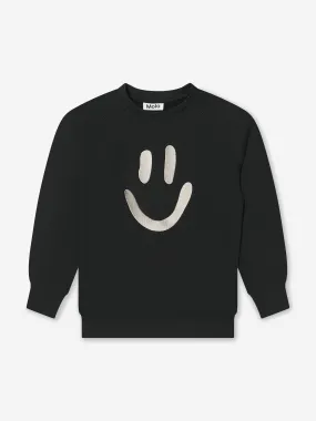 Molo Kids Organic Cotton Sweatshirt In Black