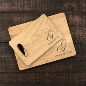 Monogrammed Cutting Board