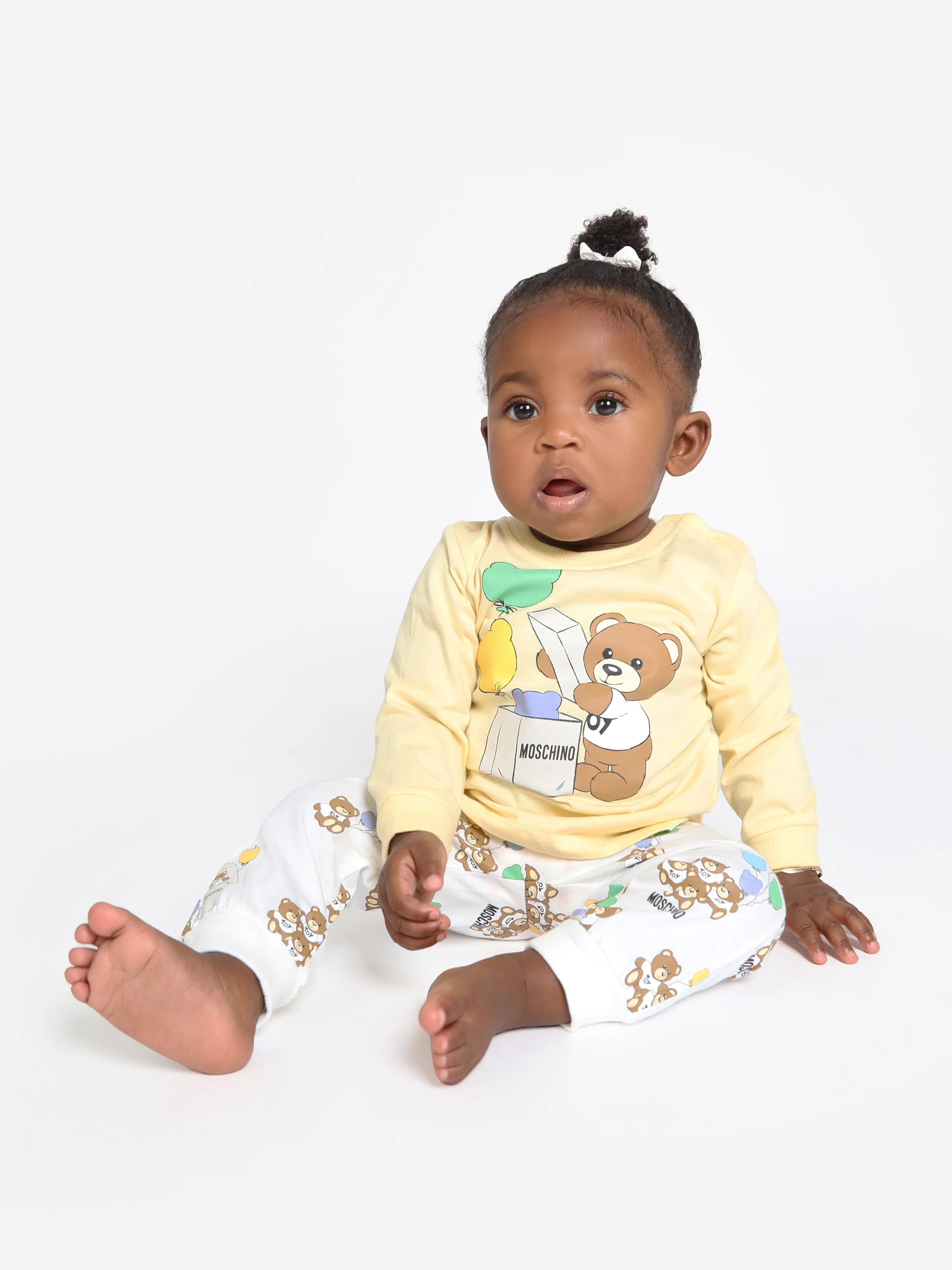 Moschino Baby T-Shirt And Leggings Set in Yellow