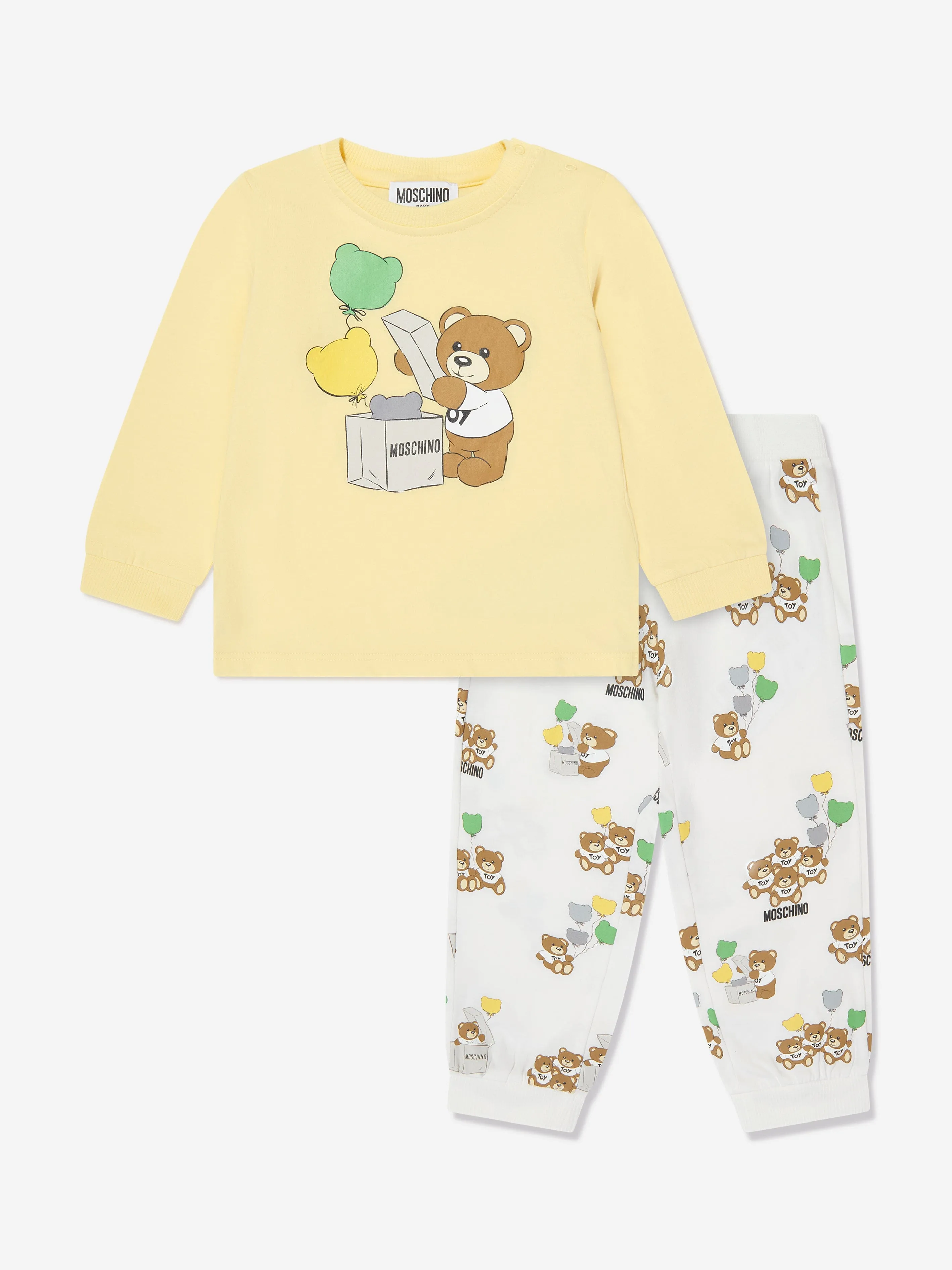 Moschino Baby T-Shirt And Leggings Set in Yellow