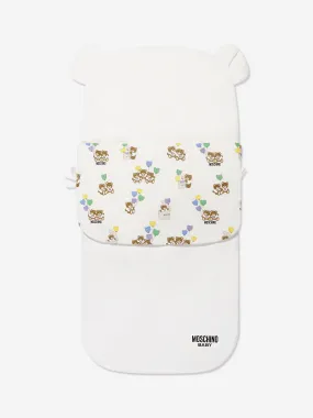 Moschino Baby Teddy Bear Nest in Ivory