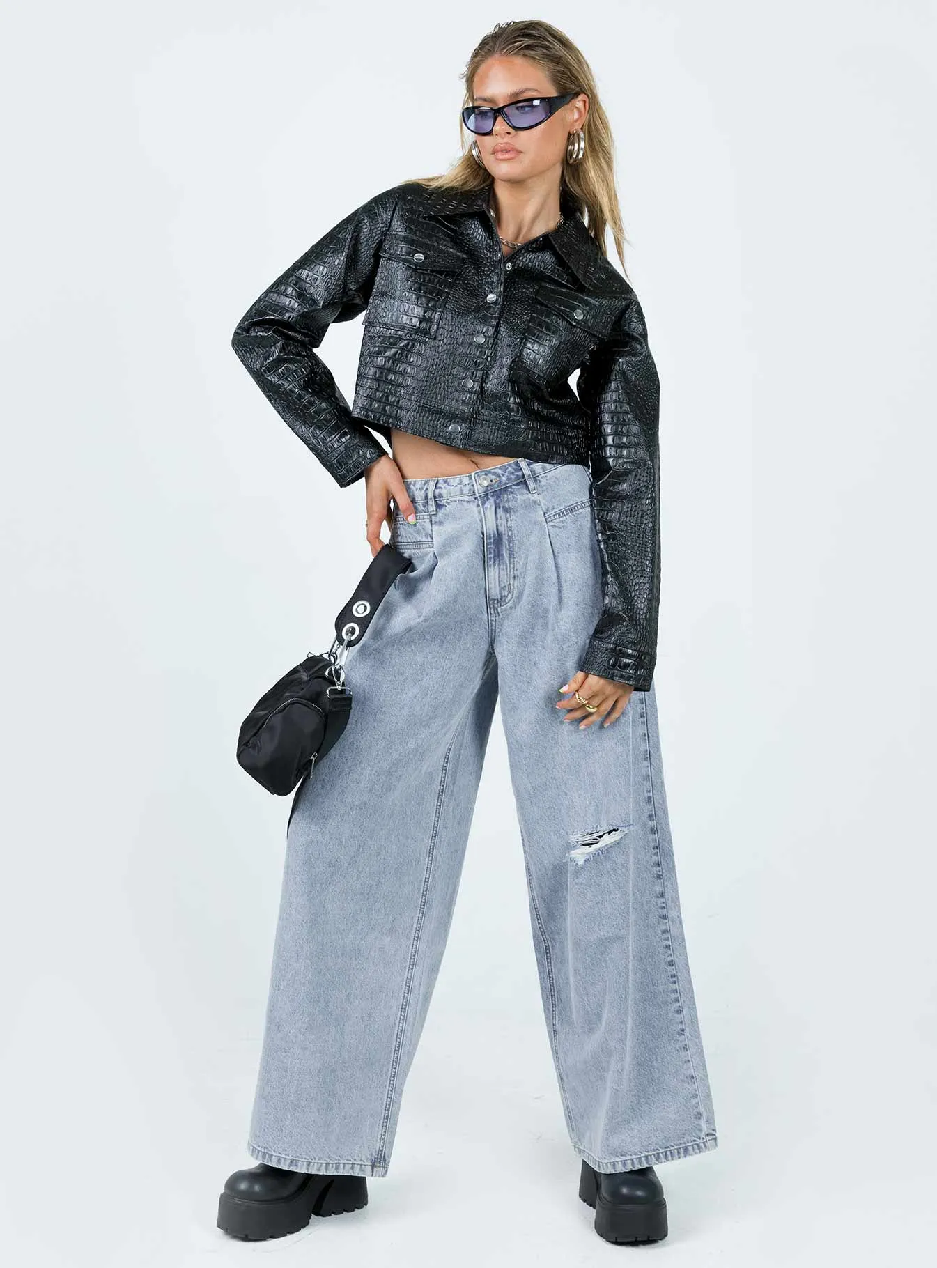 Murdock Wide Leg Jeans Denim