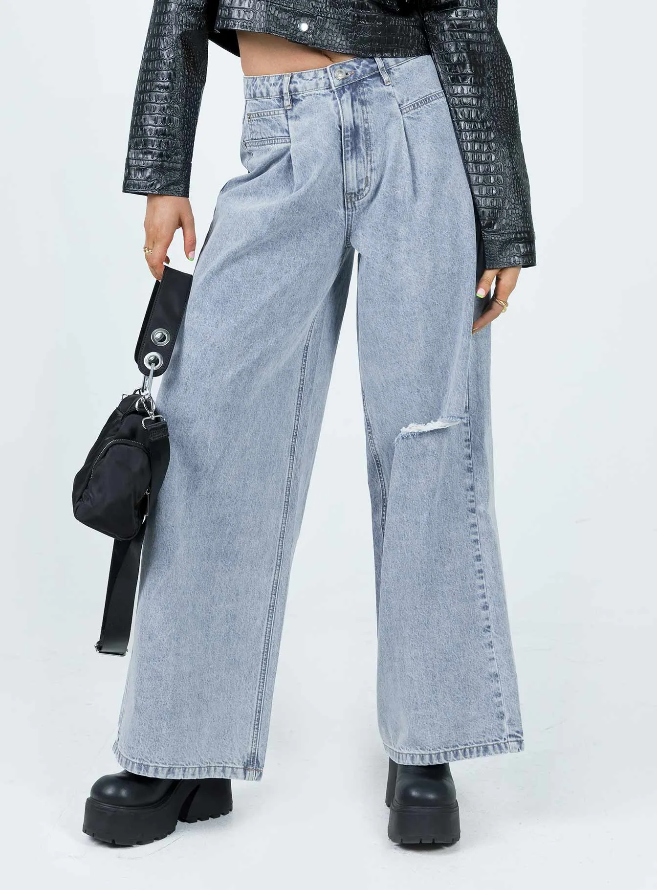 Murdock Wide Leg Jeans Denim