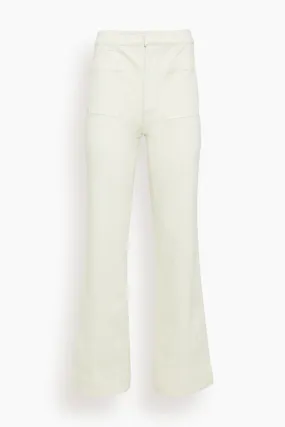 Nicole Pant in Chalk