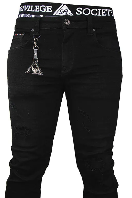 NOIR 09 - Jet Black Skinny