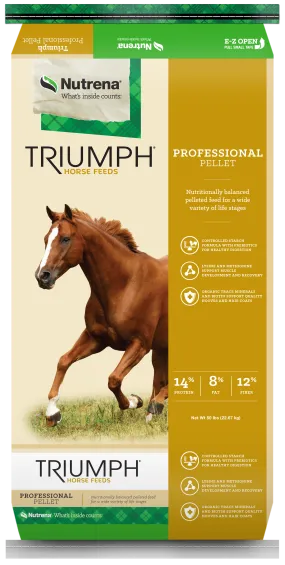 NUTRENA TRIUMPH PROFESSIONAL 14% PELLET HORSE FEED