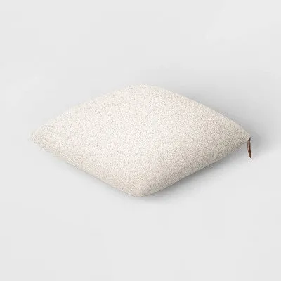 Open Box - Oversized Teddy Boucle Toss Square Throw Pillow Cream - Threshold