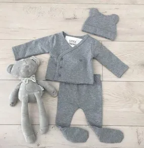 Organic Cotton French Terry 3 Piece New Born Gift Set