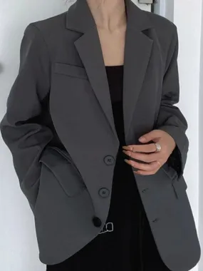 Oversized Blazer with Pockets