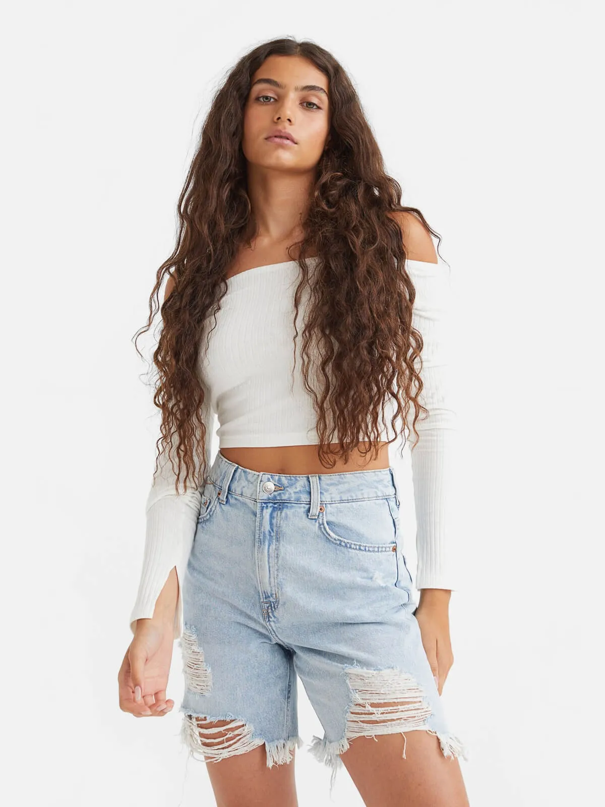 Oversized Cotton Short