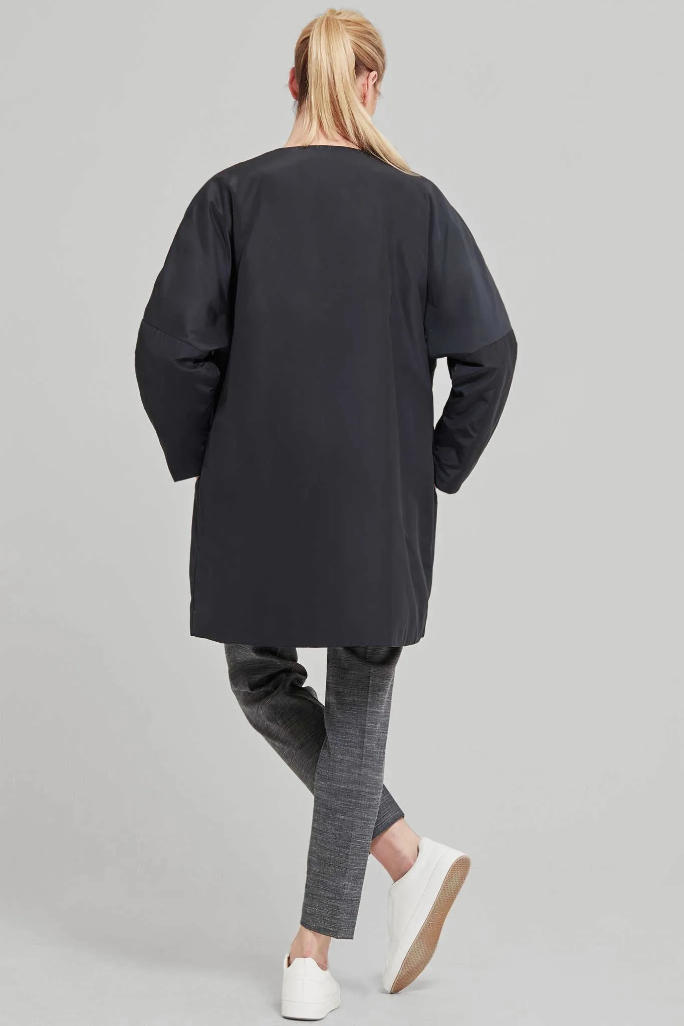 Oversized Lightly-Padded Shell Coat