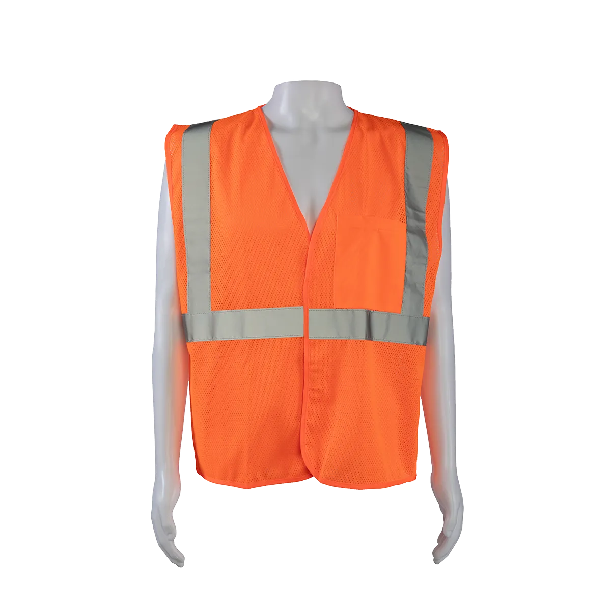 OVM2-EC ANSI/ISEA Economy Class 2 Safety Vest Orange Mesh