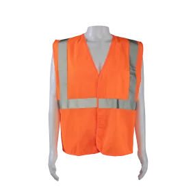 OVM2-EC ANSI/ISEA Economy Class 2 Safety Vest Orange Mesh