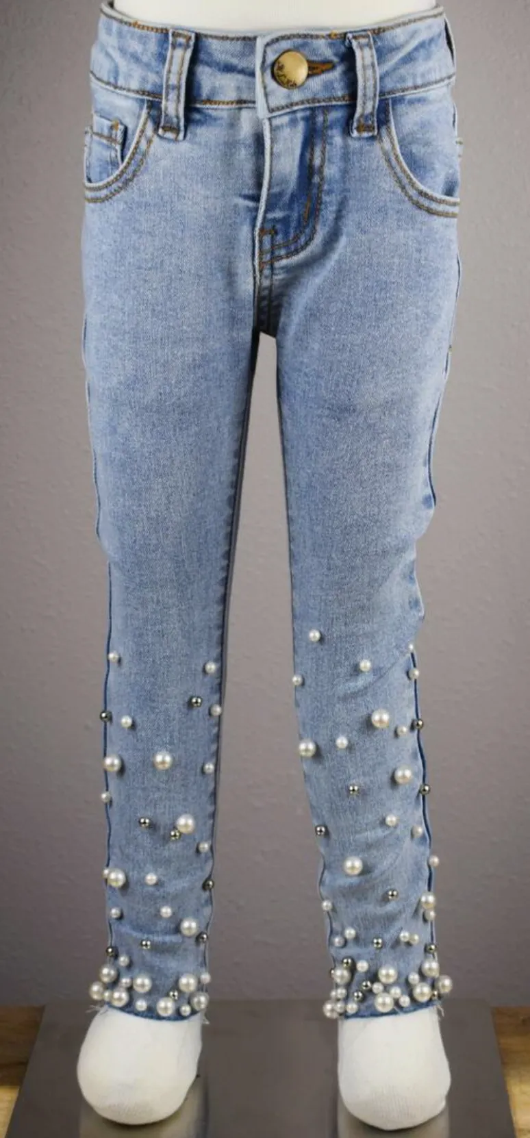 Pearl Hem Skinny Jean