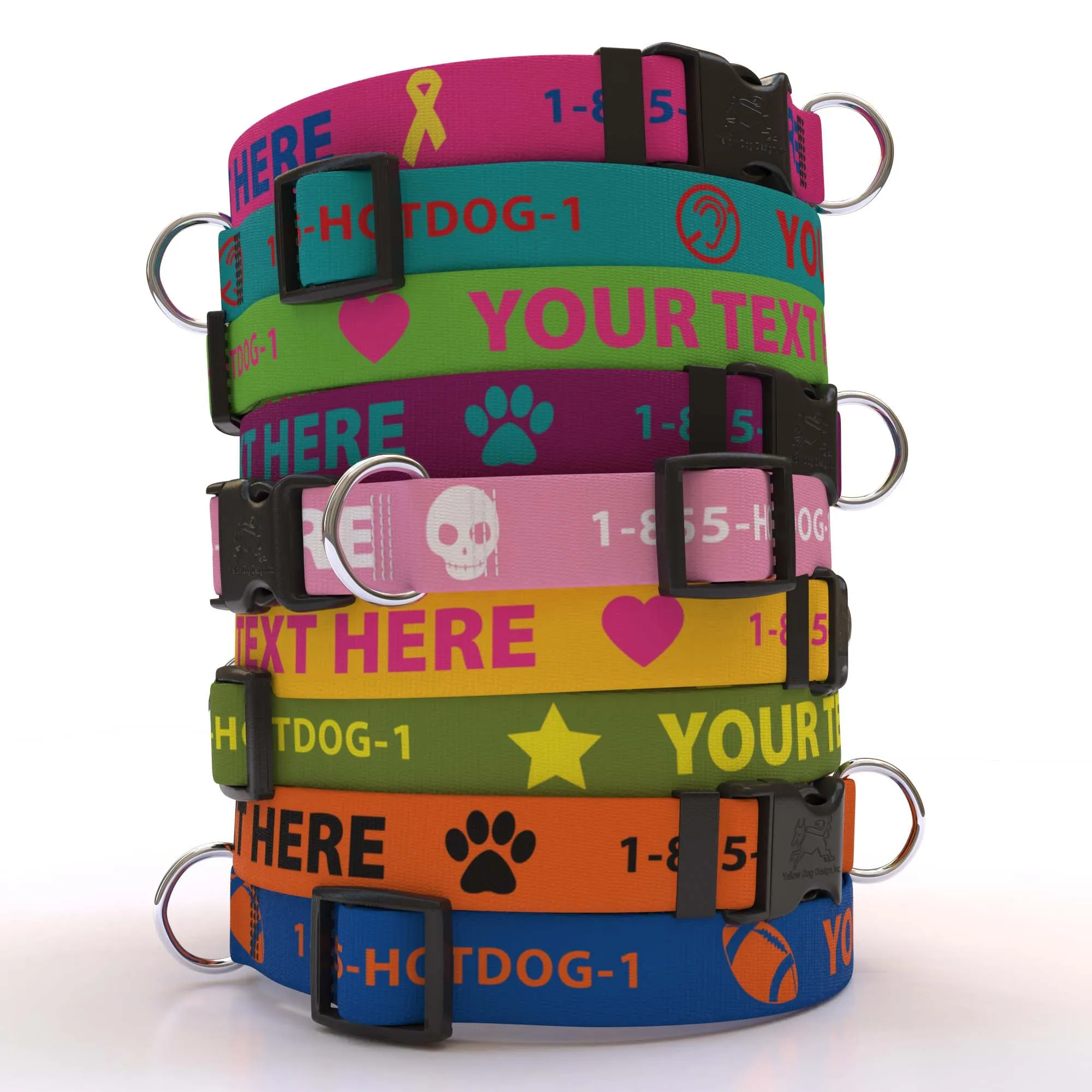 Personalized Solid Colored Collar