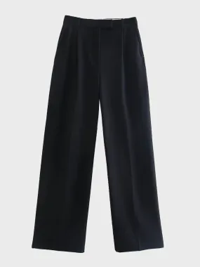 Pleated High Waist Wide Leg Pants