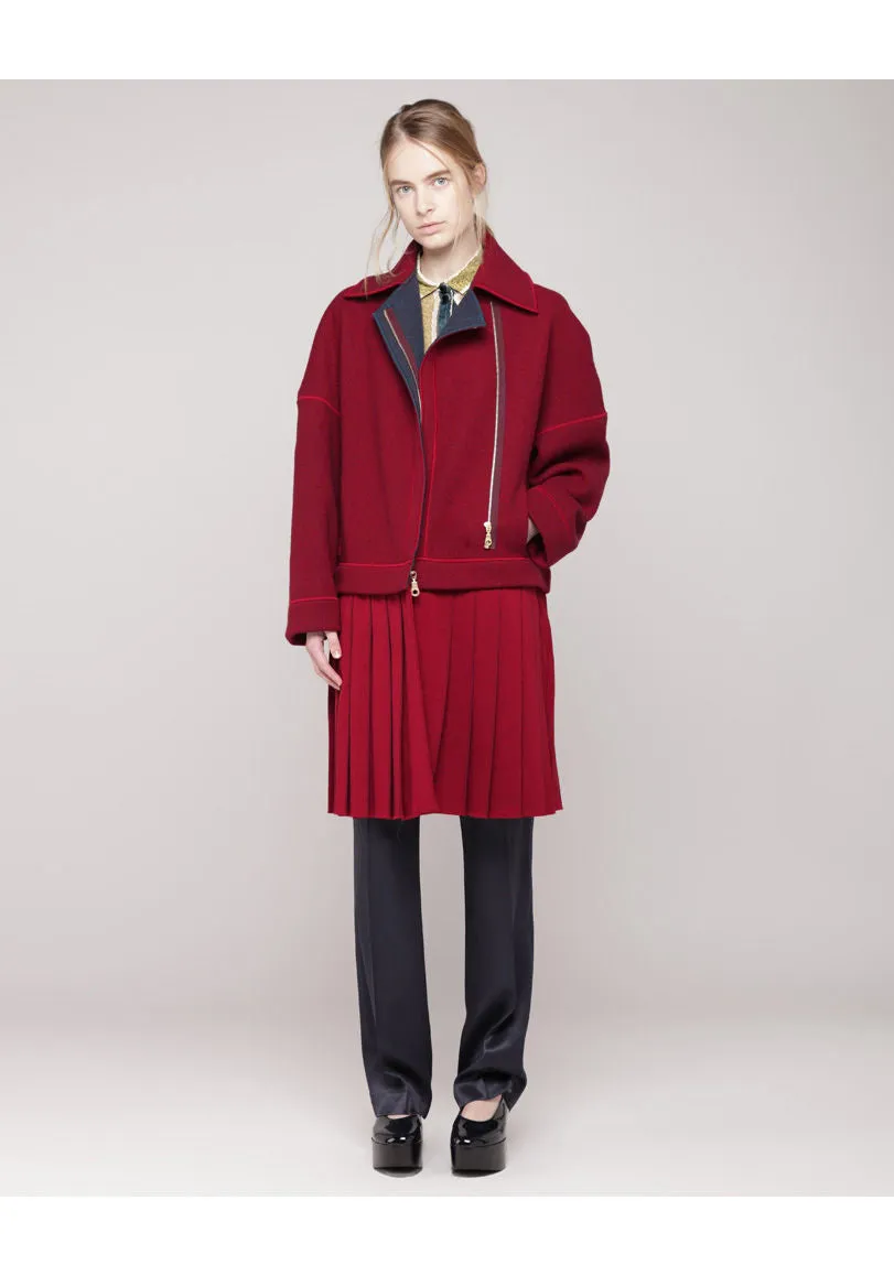 Pleated Skirt Coat