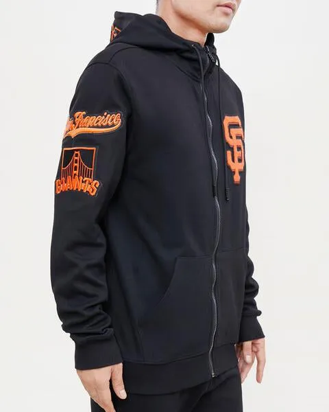 PRO STANDARD SAN FRANCISCO GIANTS LOGO ZIPPER HOODY