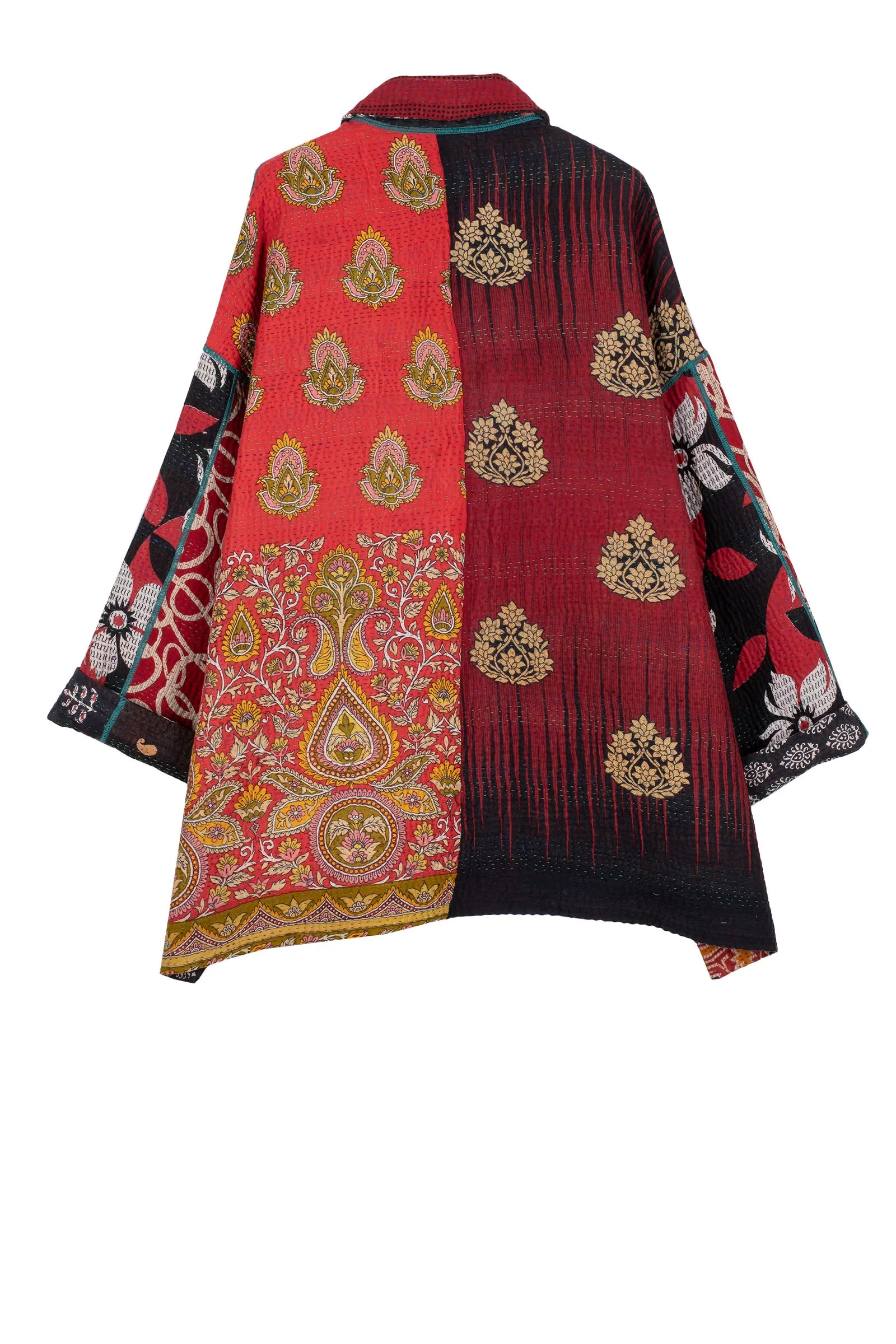 PUZZLE KANTHA OVERSIZED MINI COAT