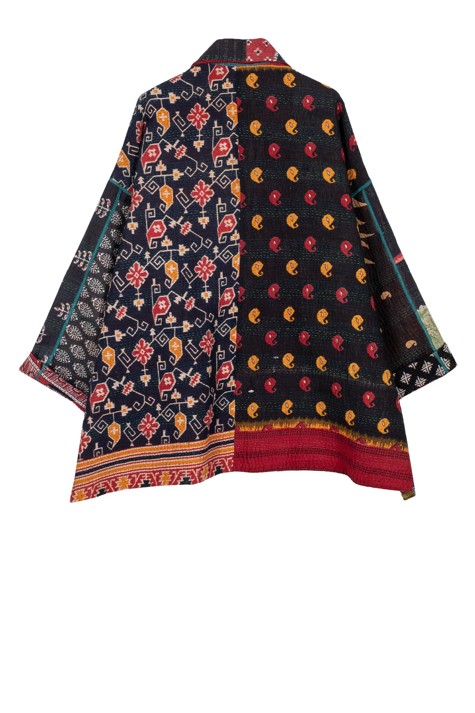 PUZZLE KANTHA OVERSIZED MINI COAT