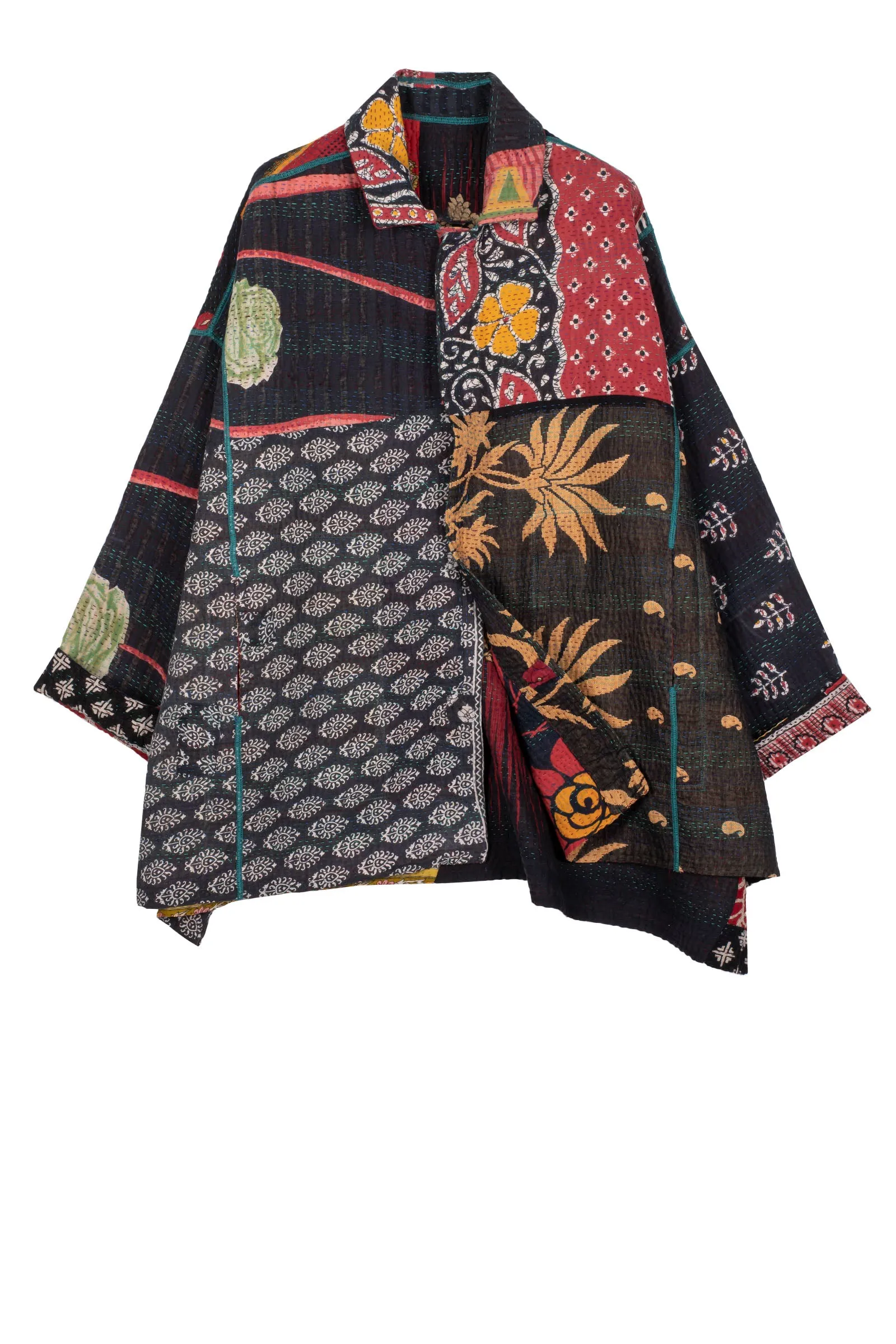 PUZZLE KANTHA OVERSIZED MINI COAT