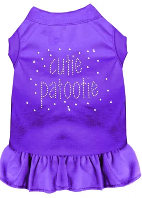 Rhinestone Cutie Patootie Dress Purple Xs (8)