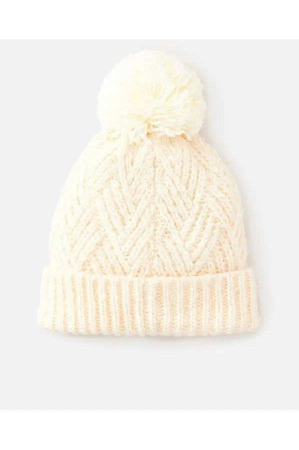 Rip Curl Premium Reg Pom Pom Beanie Beige