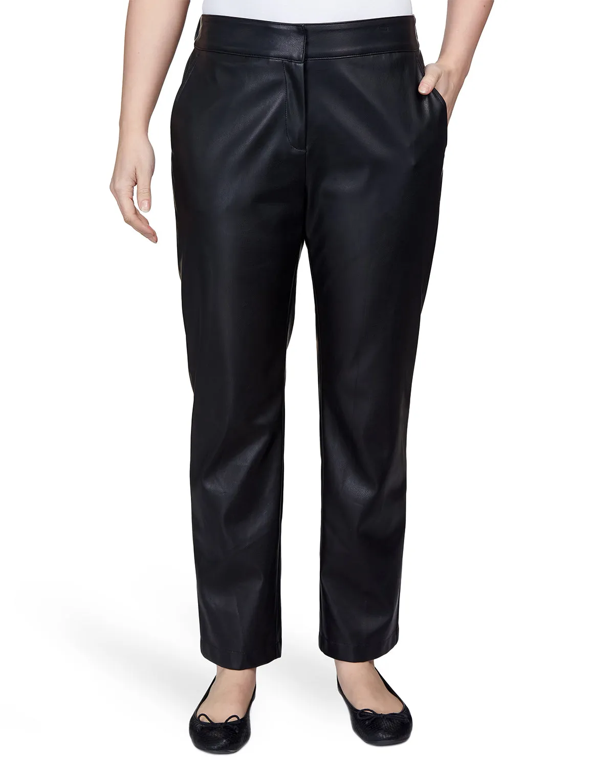 Ruby Road Spot-On Faux Leather Pant