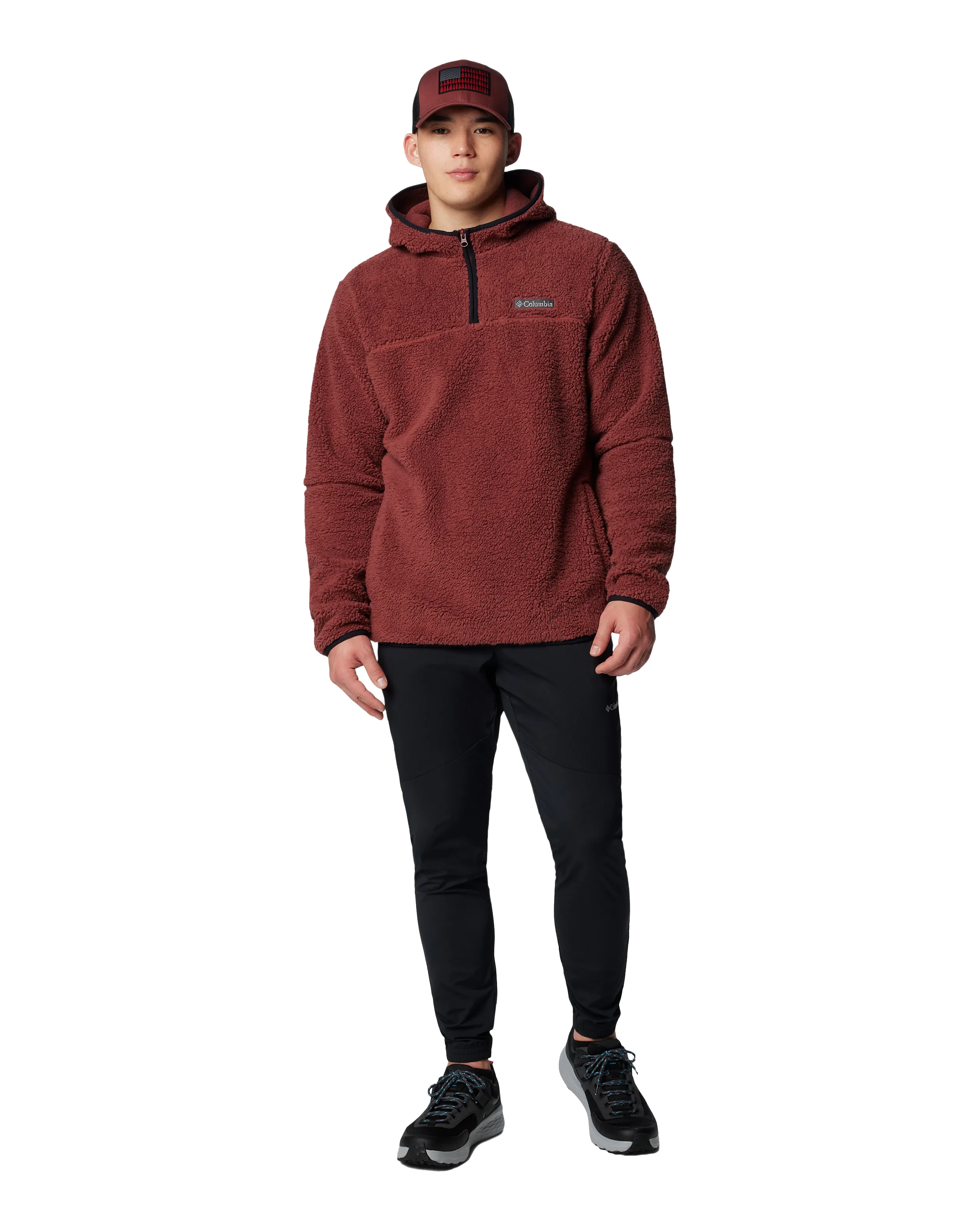 Rugged Ridge III Sherpa Pullover Hoodie in Spice