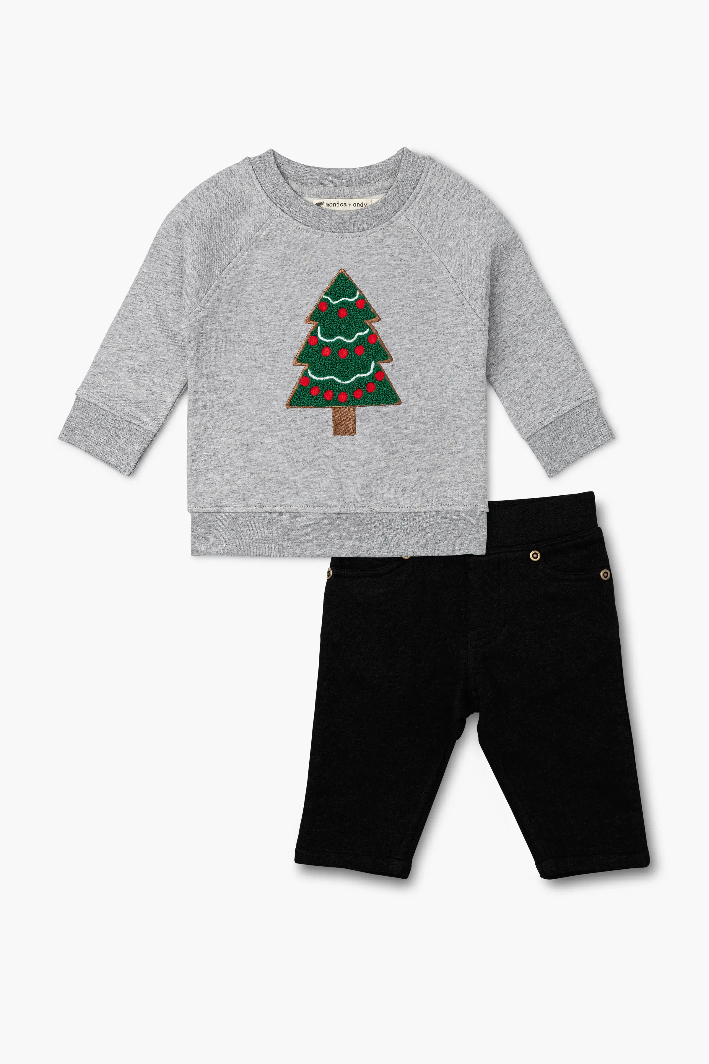 SALE - Embroidered Sweatshirt Brooklyn Sweatpant Bundle_Bringing Home the Christmas Tree