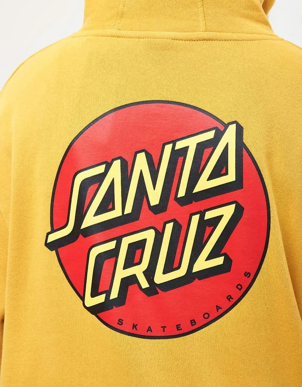 Santa Cruz Classic Dot Chest Pullover Hoodie - Old Gold