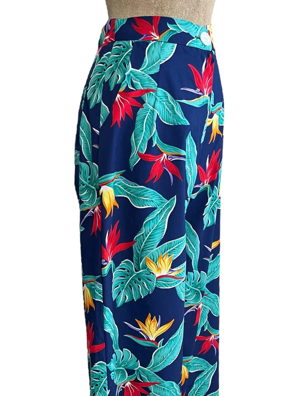 Scout for Loco Lindo - 1940s Blue Birds of Paradise Trouser Pant