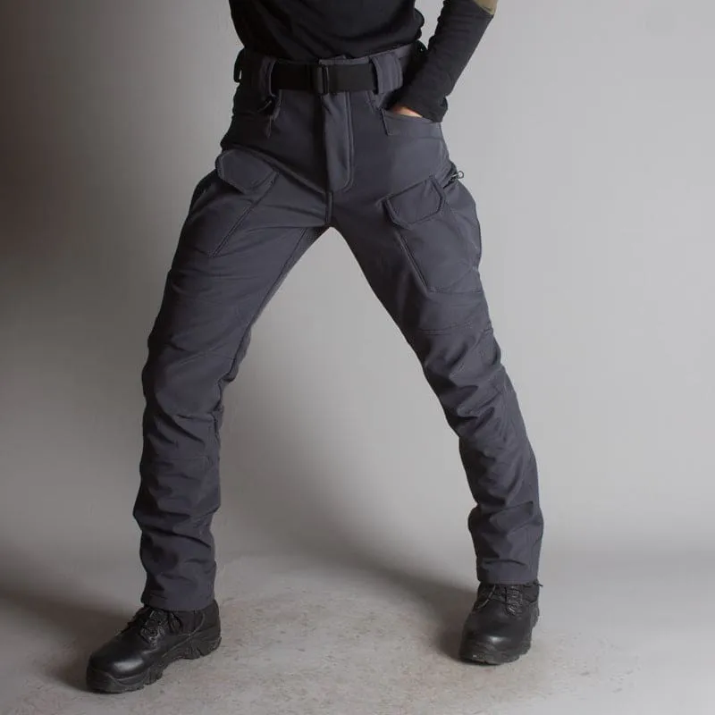 Shell Tactical Pants for Men Stylish Work Trousers in Dark Gray