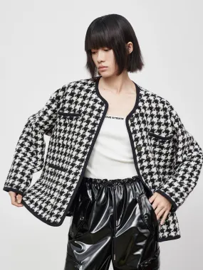 Short Houndstooth Coat