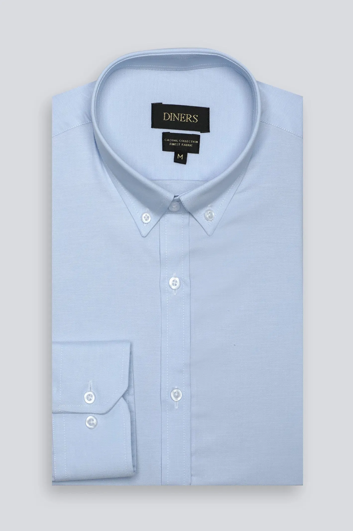 Sky Blue Plain Casual Shirt