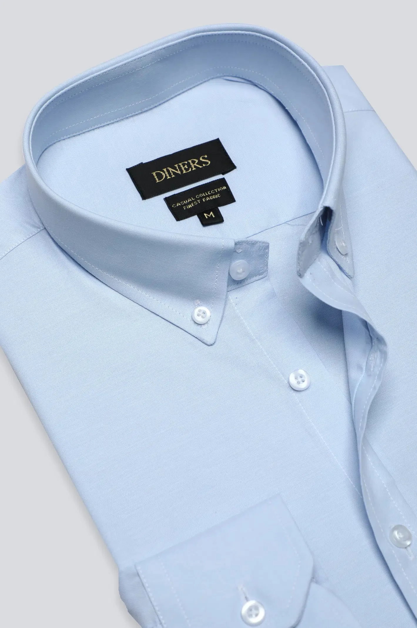 Sky Blue Plain Casual Shirt