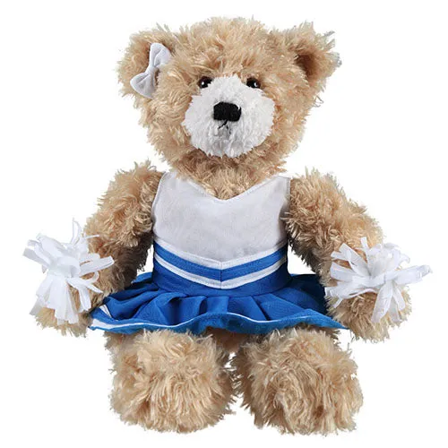 Soft Plush Stuffed Brandon Beige Teddy Bear with Cheerleader Outfit