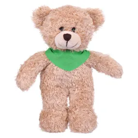 Soft Plush Tan Teddy Bear with Bandana