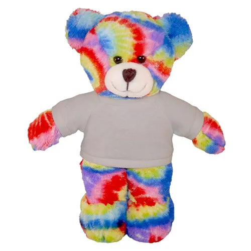 Soft Plush Tie Dye Teddy Bear with Tee