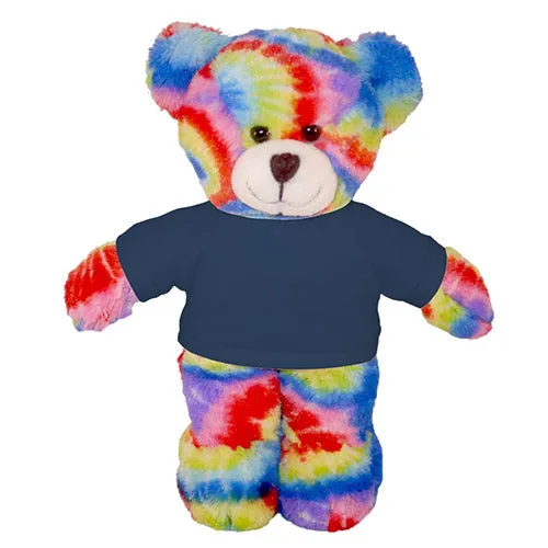 Soft Plush Tie Dye Teddy Bear with Tee