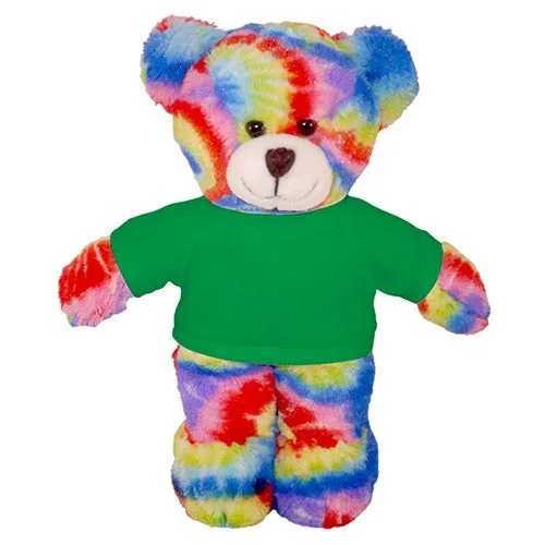 Soft Plush Tie Dye Teddy Bear with Tee