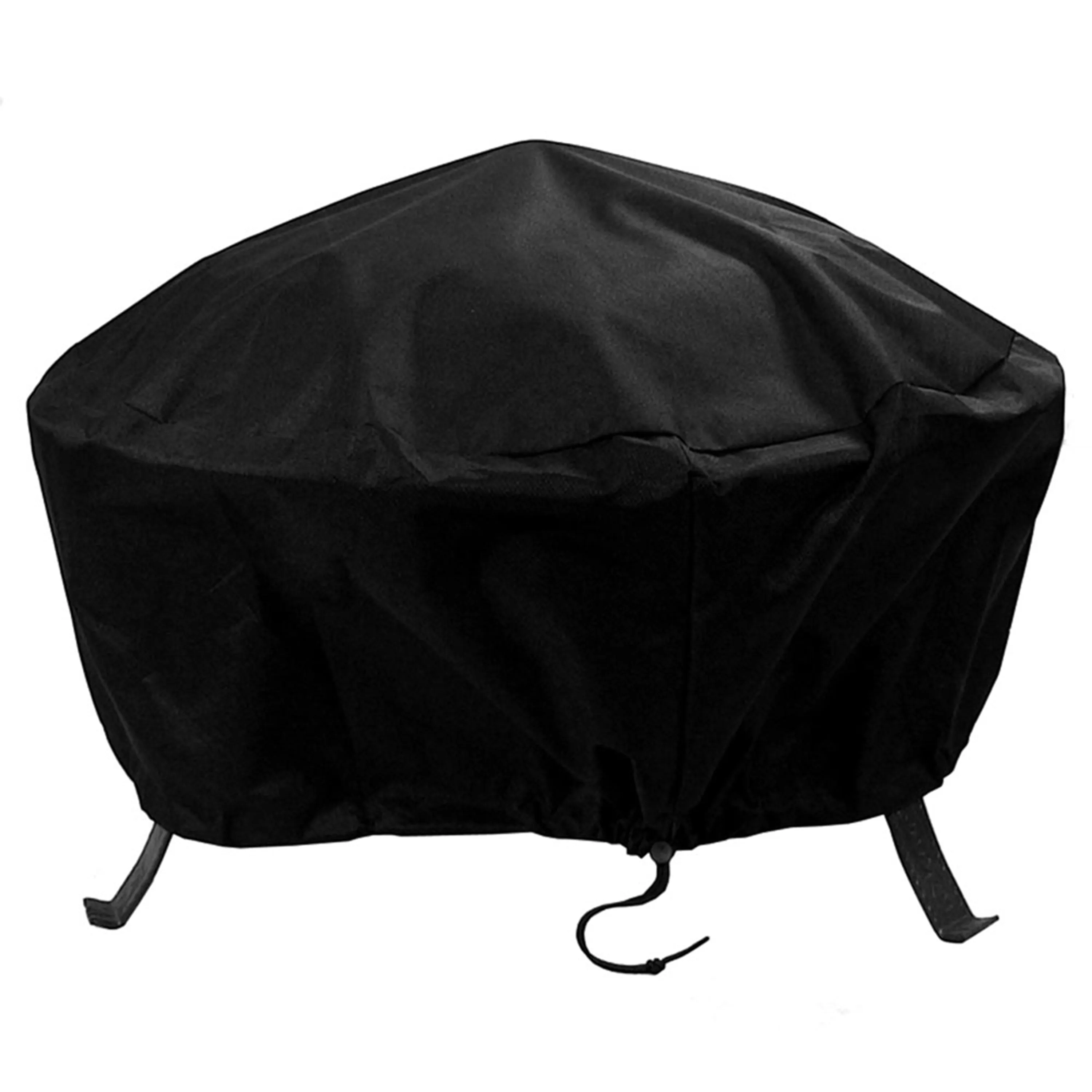 Sunnydaze Heavy-Duty Outdoor Round Fire Pit Cover - Black