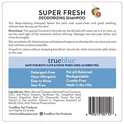 Super Fresh Dog Shampoo - Concentrated Professional Formula