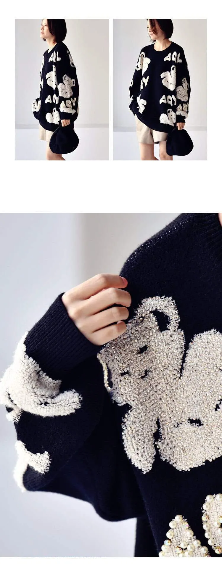 Teddy Bear Oversized Sweater